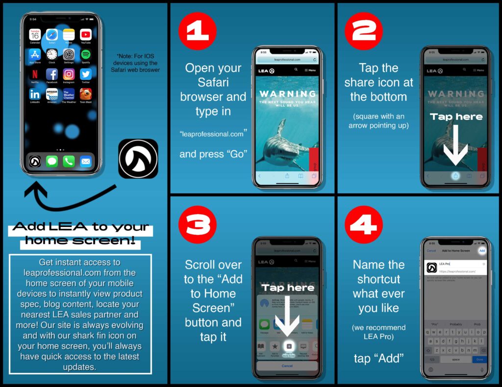 Add LEA to your device home screen