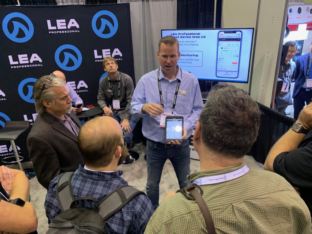 LEA Professional Web App UI Demo at InfoComm 2019