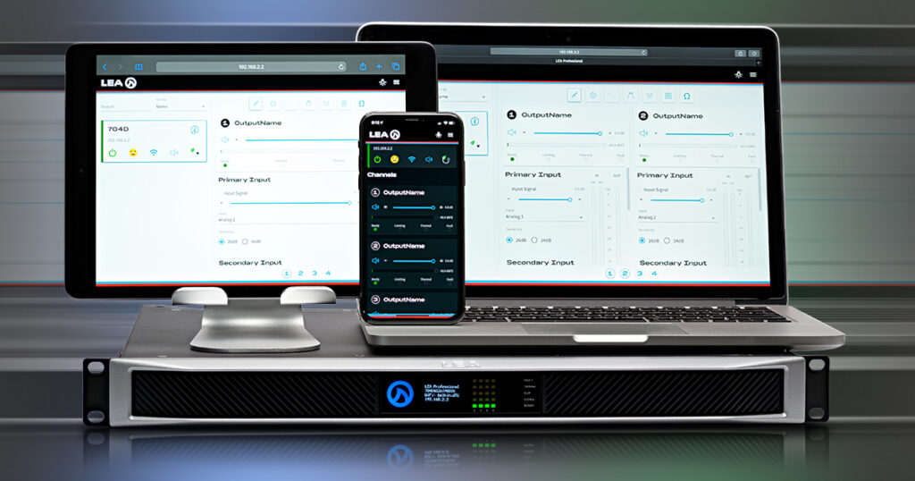 Web UI_Browser_Based_Interface_Professional_Amplifiers_LEA_Professional