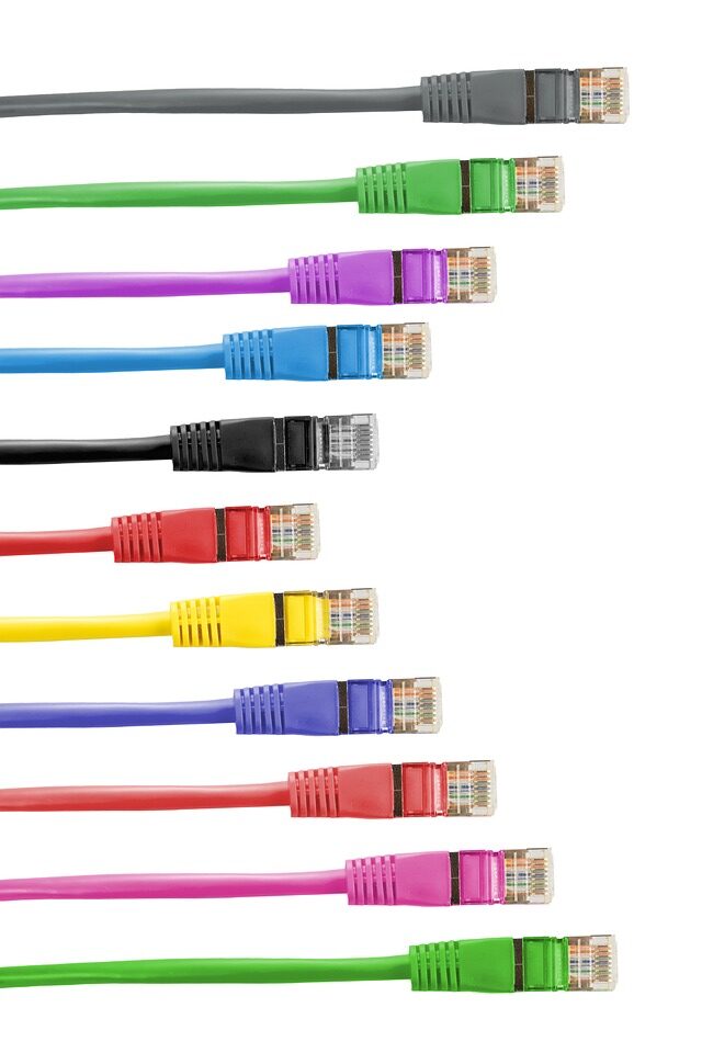 Cable Management Colored Network Cables