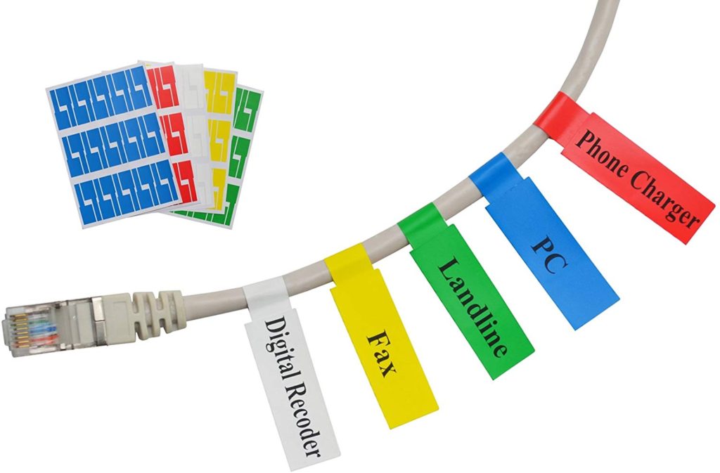 Cable Management Self-adhesive Labels