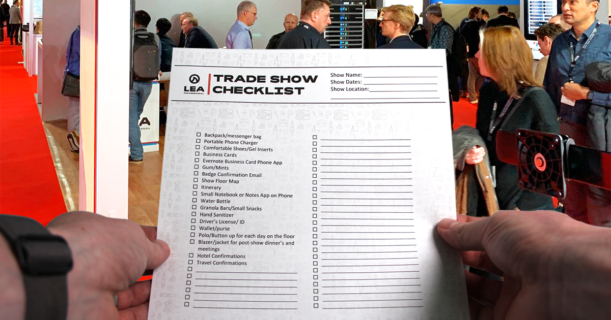 Tradeshow Checklist_LEA Professional