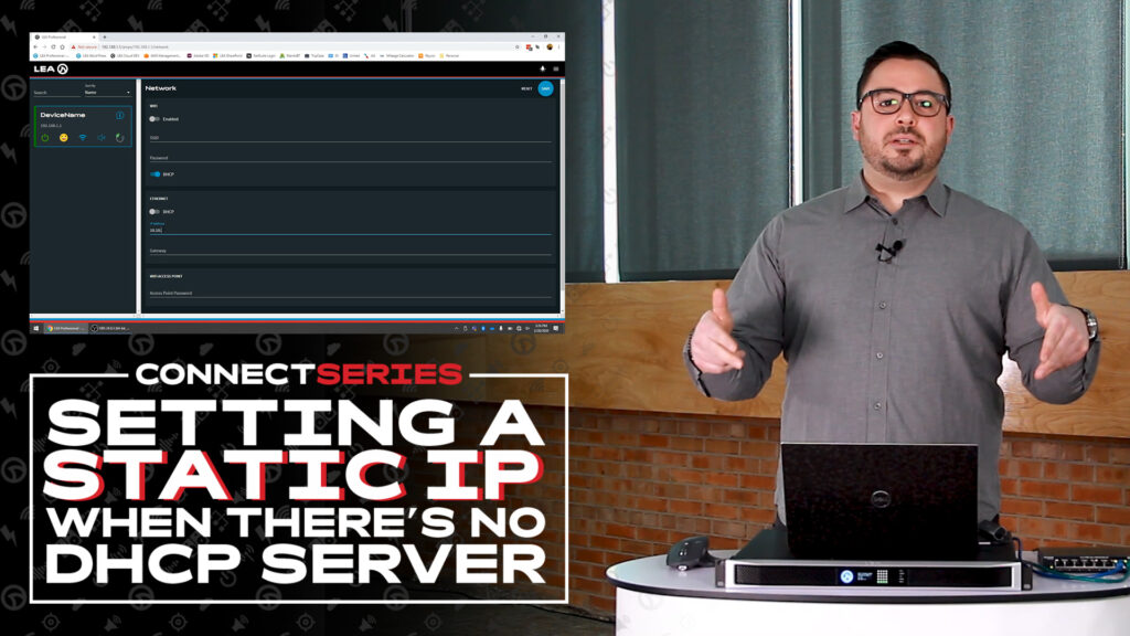 Connect_Series_Setting_Static_IP_LEA_Professional