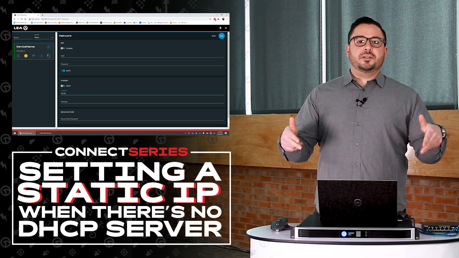 Connect_Series_Setting_Static_IP_LEA_Professional
