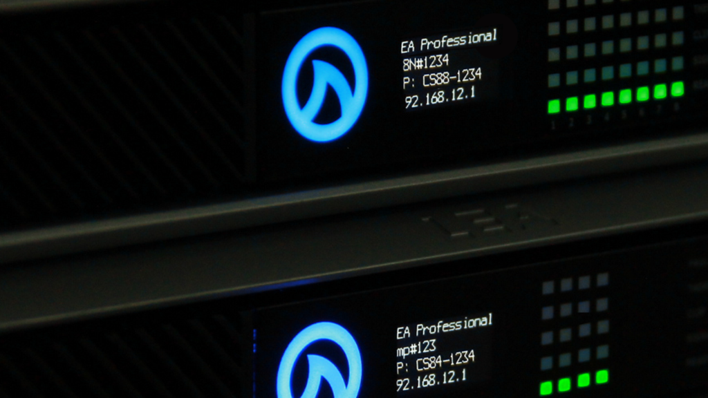 80 watt & 160 watt amplifiers - dark rack