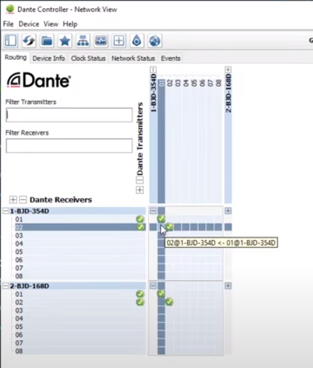Dante On-Ramp time sync
