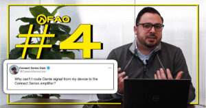 Why cant I route Dante signal from my device to my amplifiers_FB