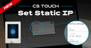 Set Static IP in CS Touch