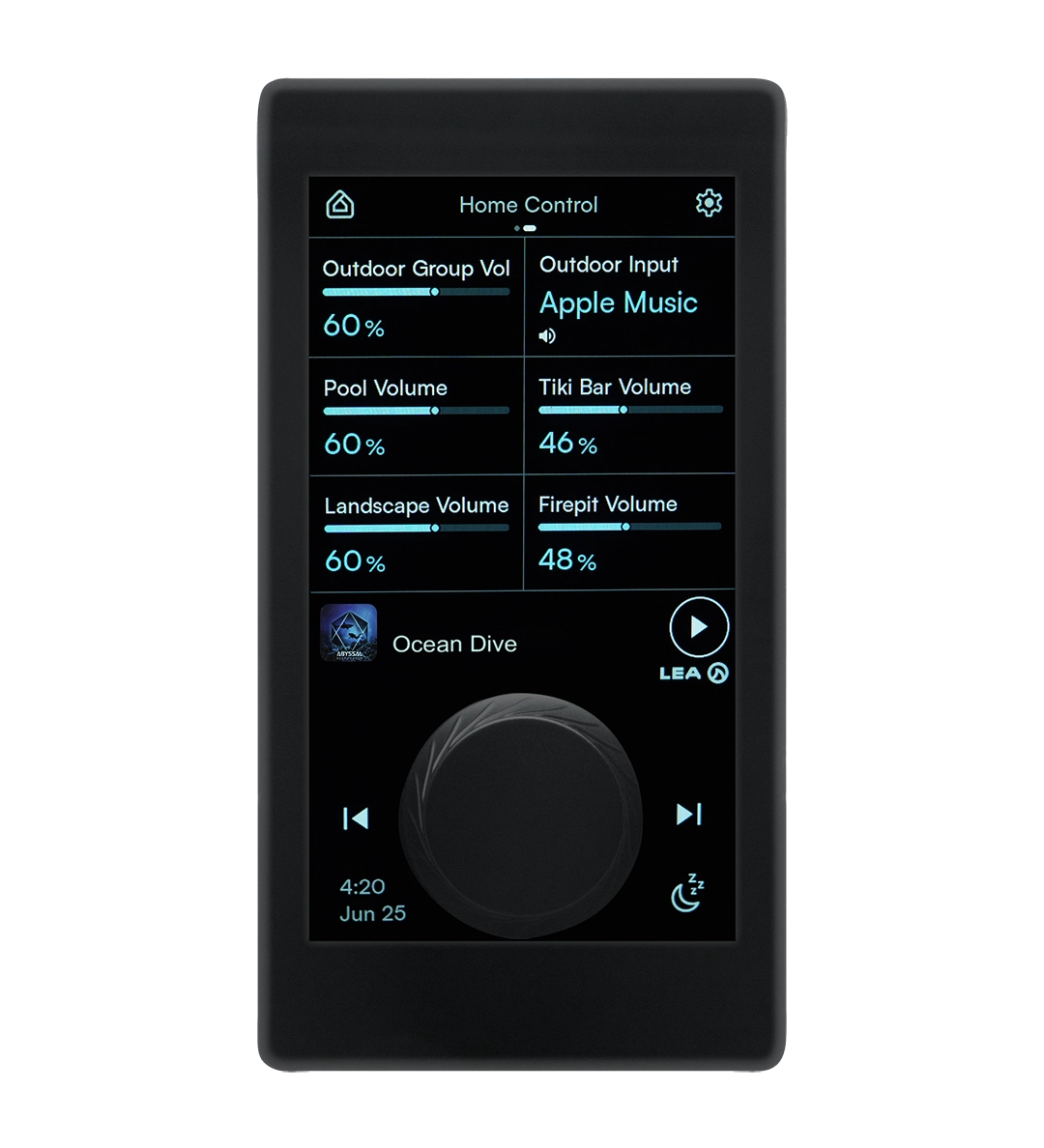 LEA Connect Series Glass black front panel